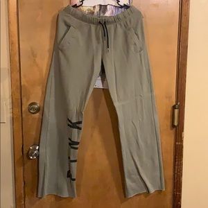 VS PINK olive green boyfriend pant size S